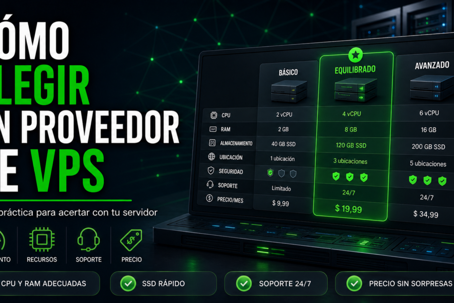 Comparativa para elegir un proveedor de VPS